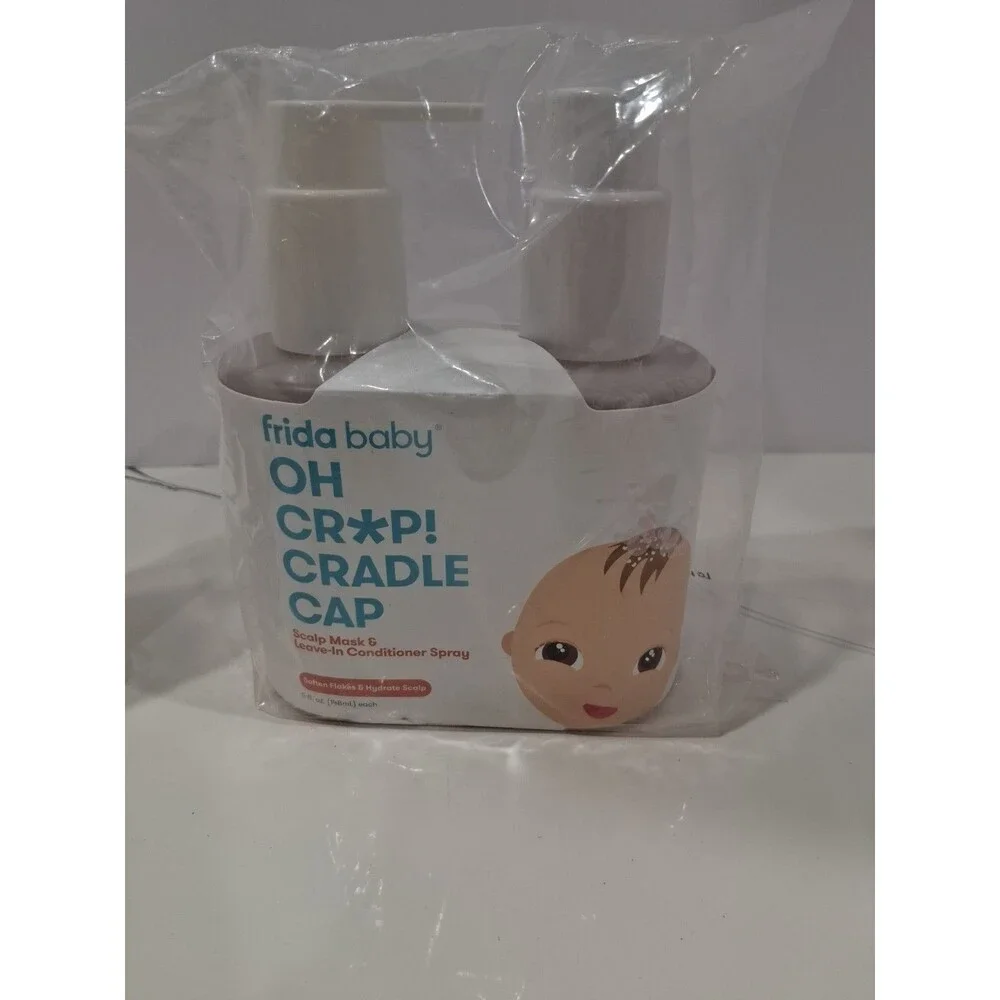 4 Bottles Frida Baby Cradle Cap Treatment Scalp Mask & Leave-In Spray B11